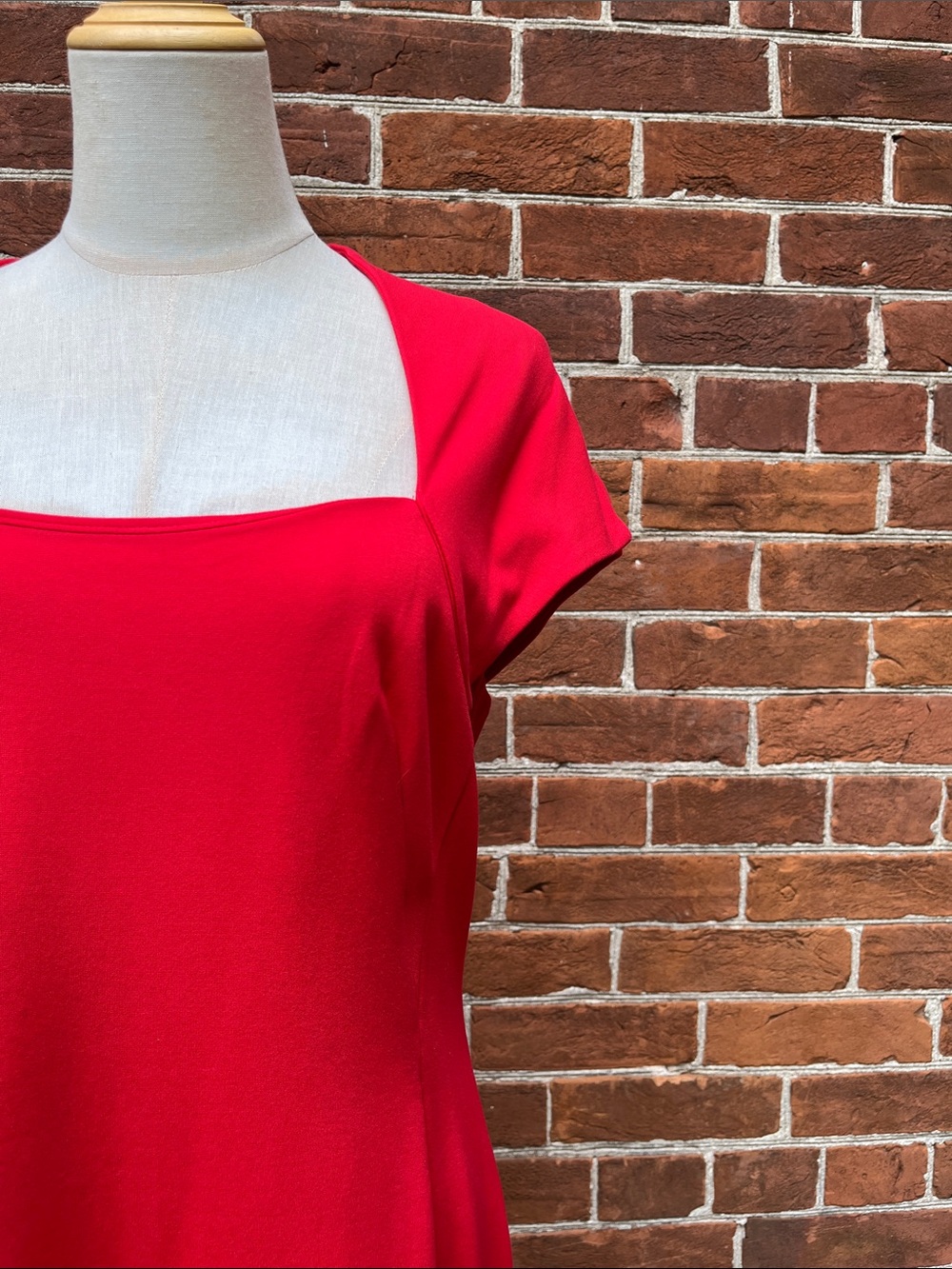 Escada Vibrant Red Tailored Dress - Picture 2 of 7